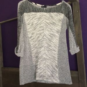 Anthropologie Dolan terry mixed media pullover